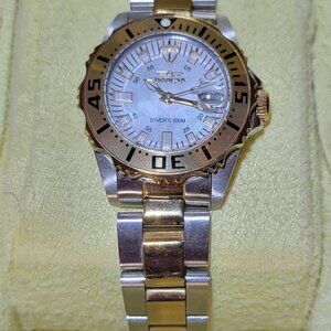 INVICTA Two-Tone Stainless Steel Diver's Wristwatch